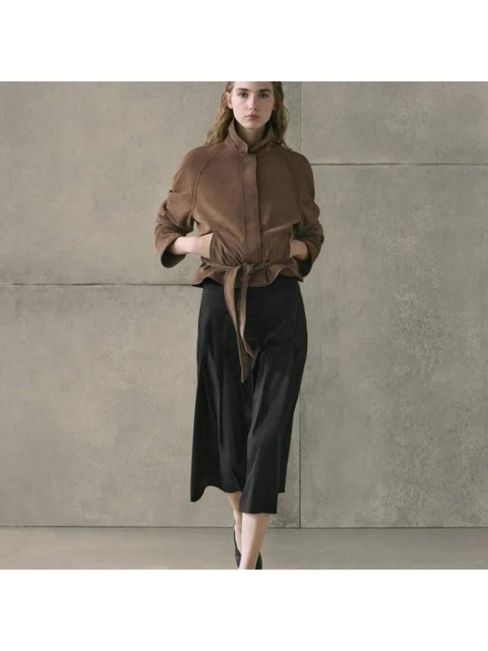 Massimo Dutti Womens Midi Skirt EU36 US 4 USA Cotton Blend pleated 5281/508 NW